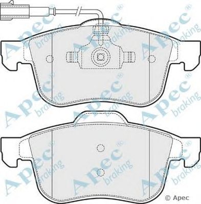 APEC BRAKING pad1480 -  Комплект тормозных колодок, дисковый тормоз